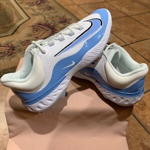 Nike Alpha Huarache Elite Baseball Cleats “UNC” Rare!! Limited Edition!!’